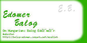 edomer balog business card